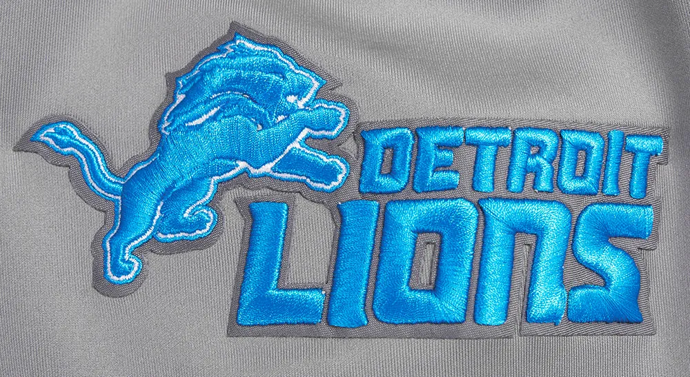 NFL DETROIT LIONS CLASSIC MEN'S DK TRACK JACKET (GRAY)