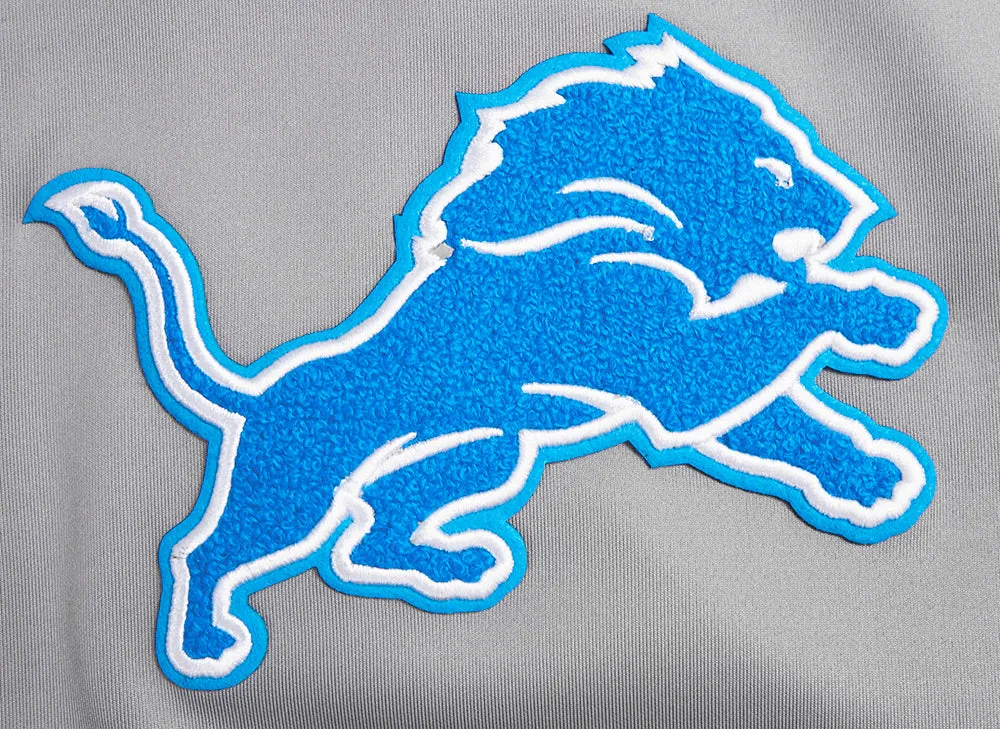 NFL DETROIT LIONS CLASSIC MEN'S DK TRACK JACKET (GRAY)