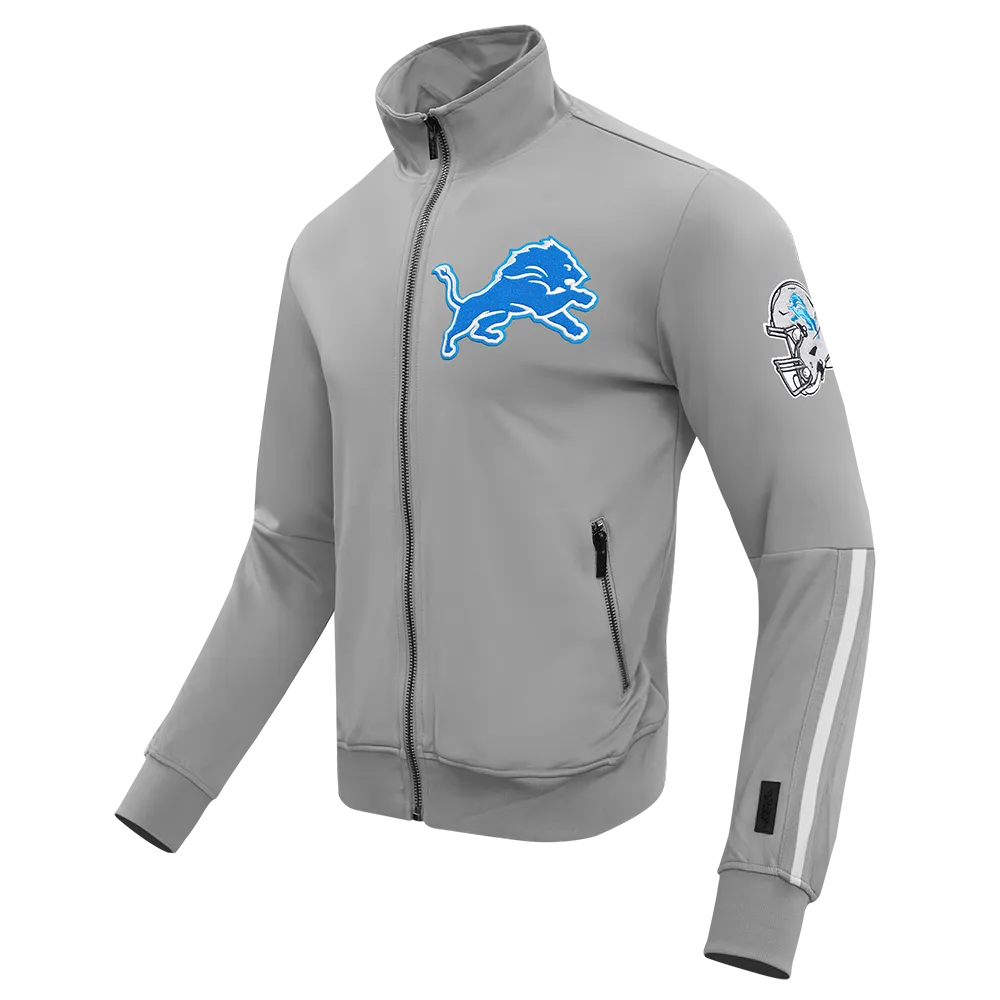 NFL DETROIT LIONS CLASSIC MEN'S DK TRACK JACKET (GRAY)