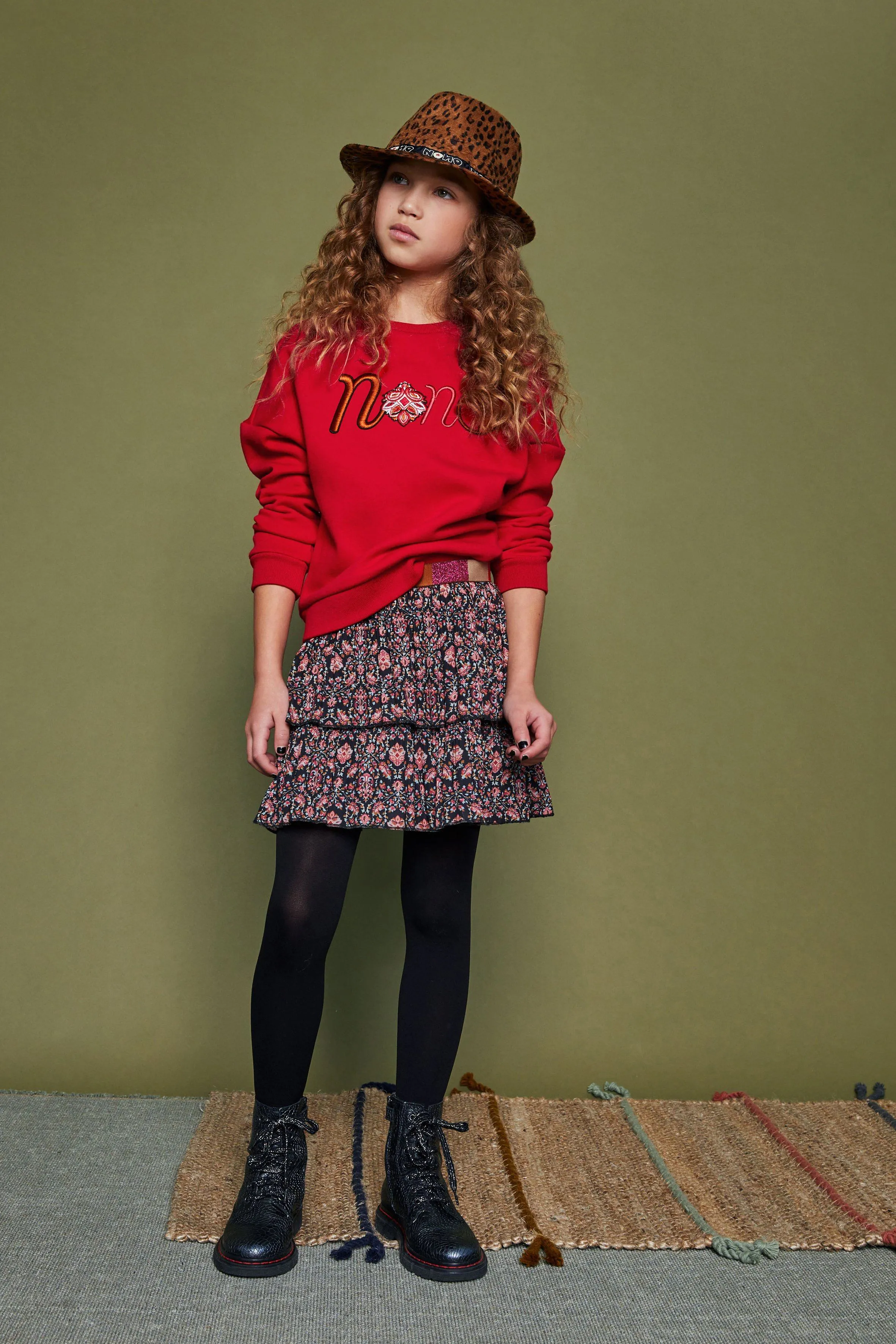 Nikki Double Layered Recyled PL Plissé Skirt