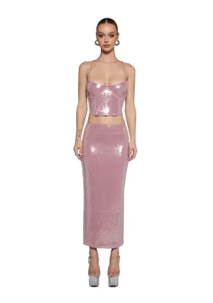No More Words Skirt Set