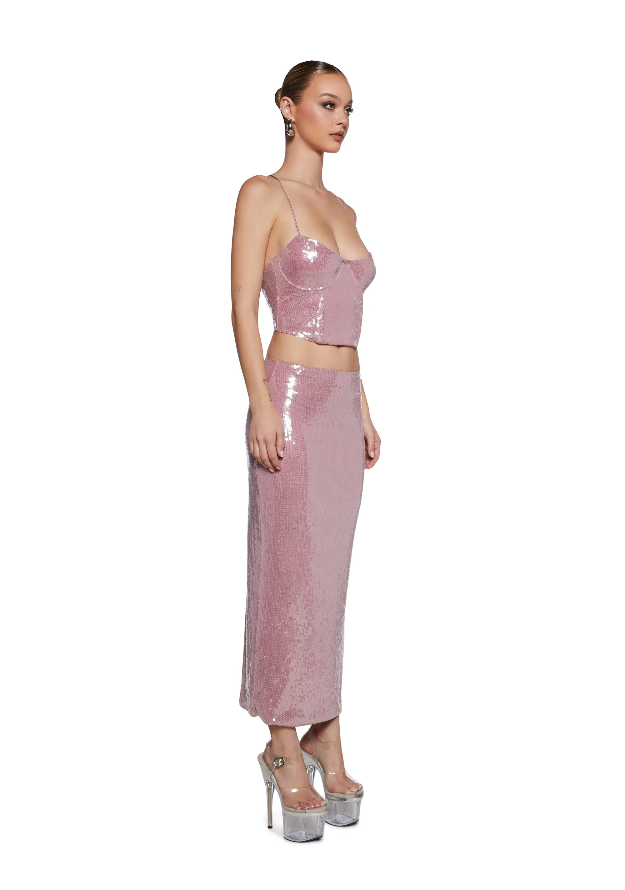 No More Words Skirt Set