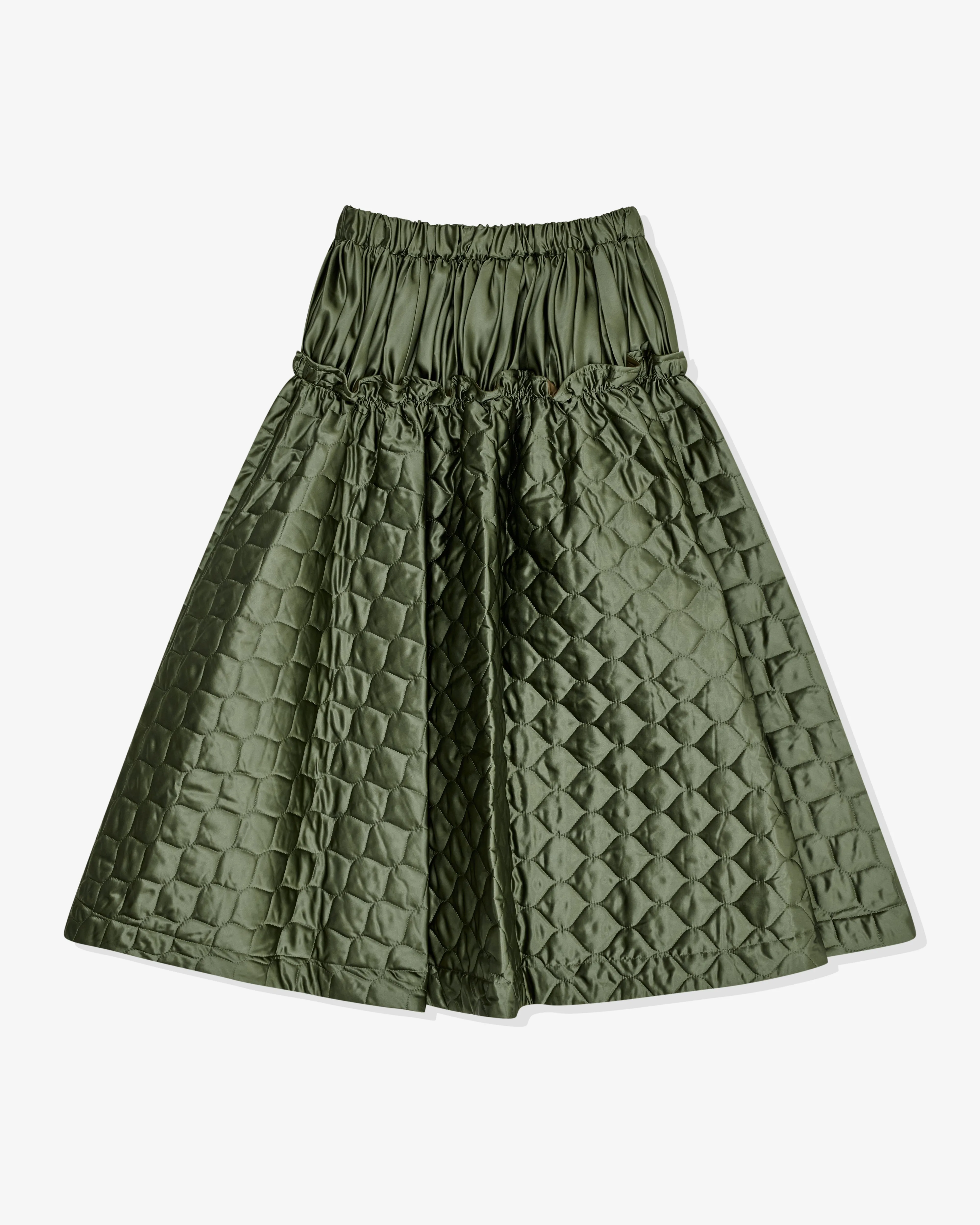 Noir Kei Ninomiya - Women's Quilted Skirt - (Khaki)