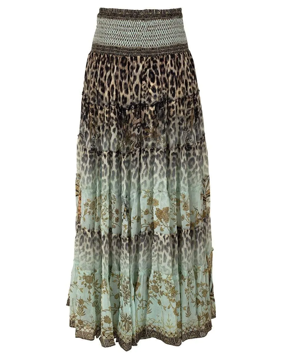 Nomadic Nymph Sheer Tiered Maxi Skirt