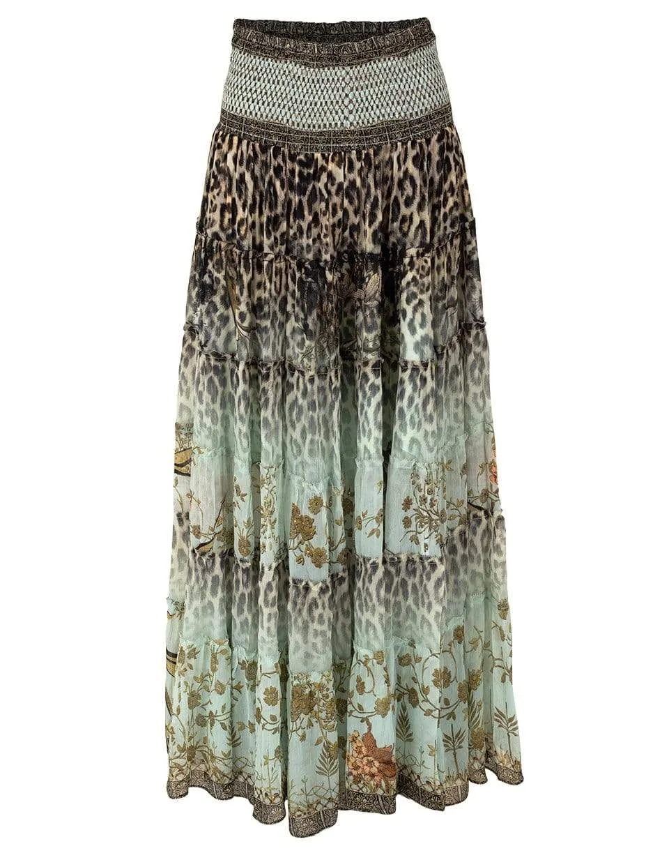 Nomadic Nymph Sheer Tiered Maxi Skirt