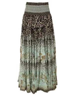 Nomadic Nymph Sheer Tiered Maxi Skirt