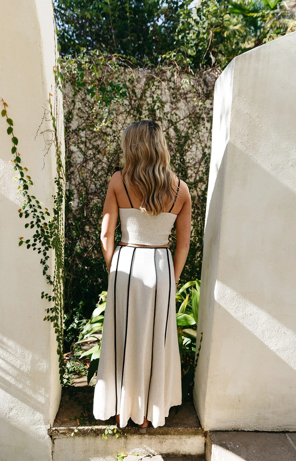 Nova Maxi Skirt - Natural