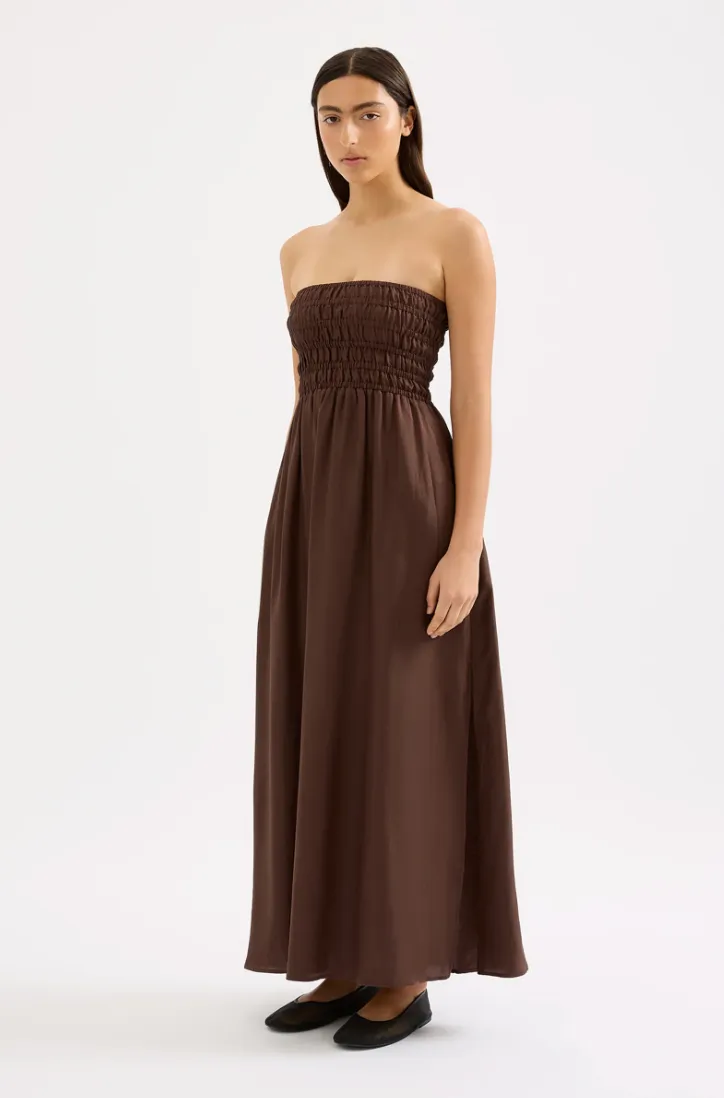 Nude Lucy - Zuri Tencel Maxi Dress (Chocolate)