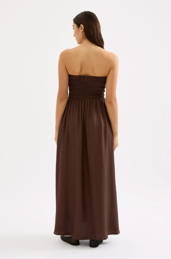 Nude Lucy - Zuri Tencel Maxi Dress (Chocolate)