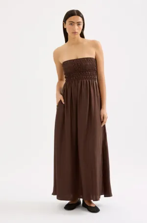 Nude Lucy - Zuri Tencel Maxi Dress (Chocolate)