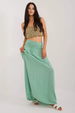 Och Bella smooth, solid material casual maxi skirt