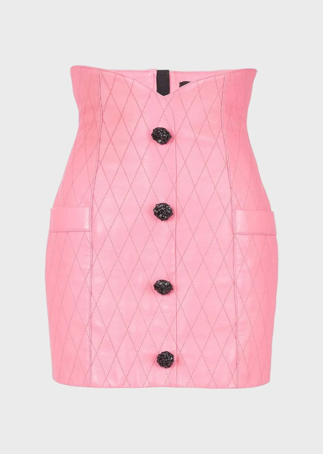 Olivera Eco-Leather Skirt Suit