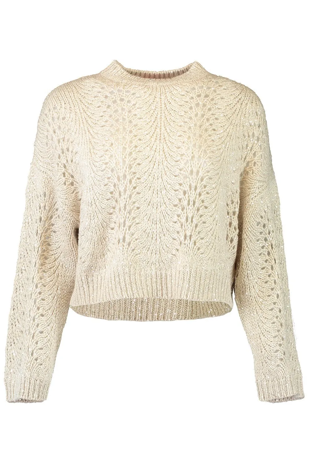 Open Knit Crewneck Jumper