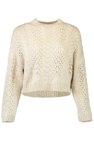 Open Knit Crewneck Jumper