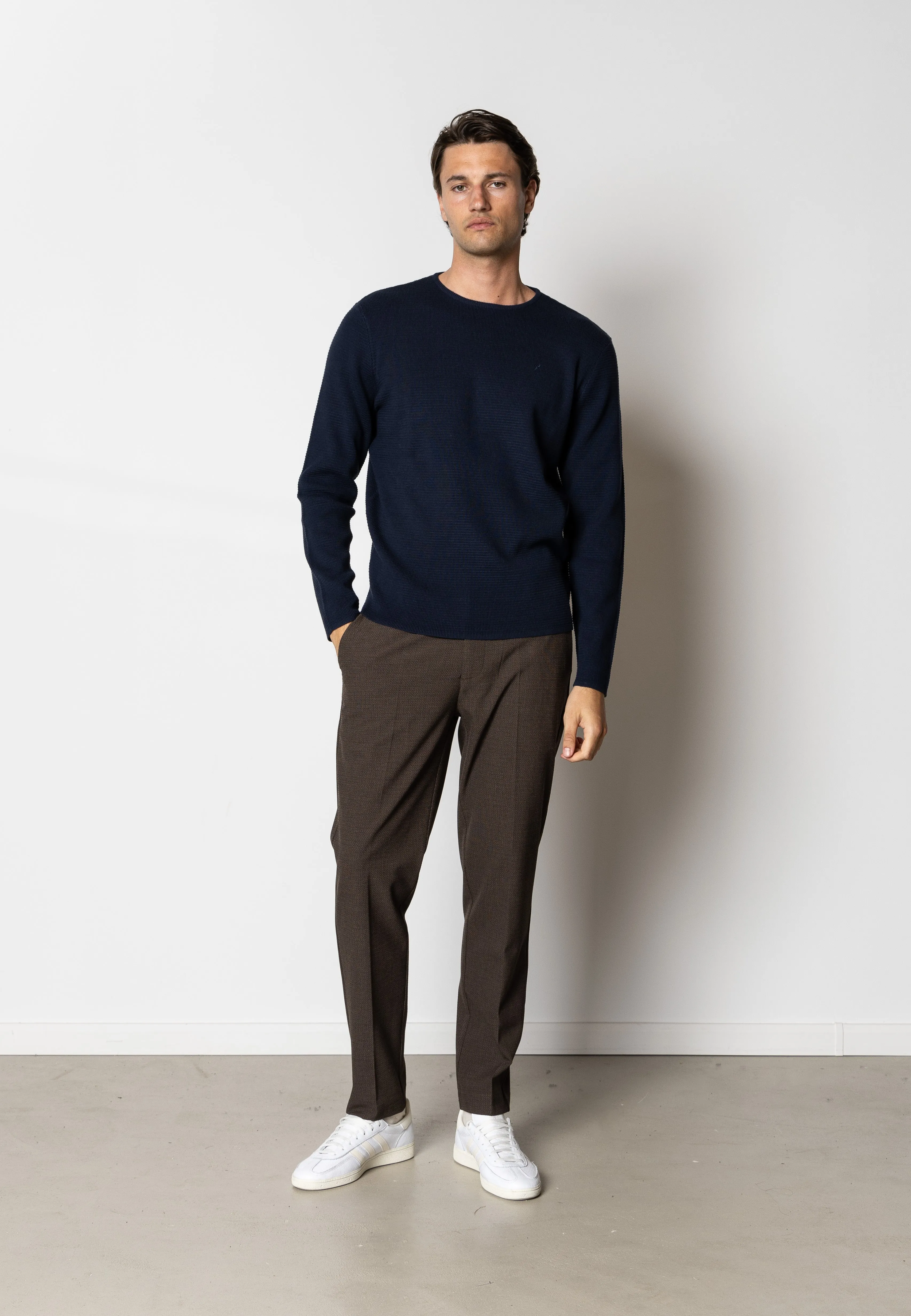 Oscar knitted jumper - Navy