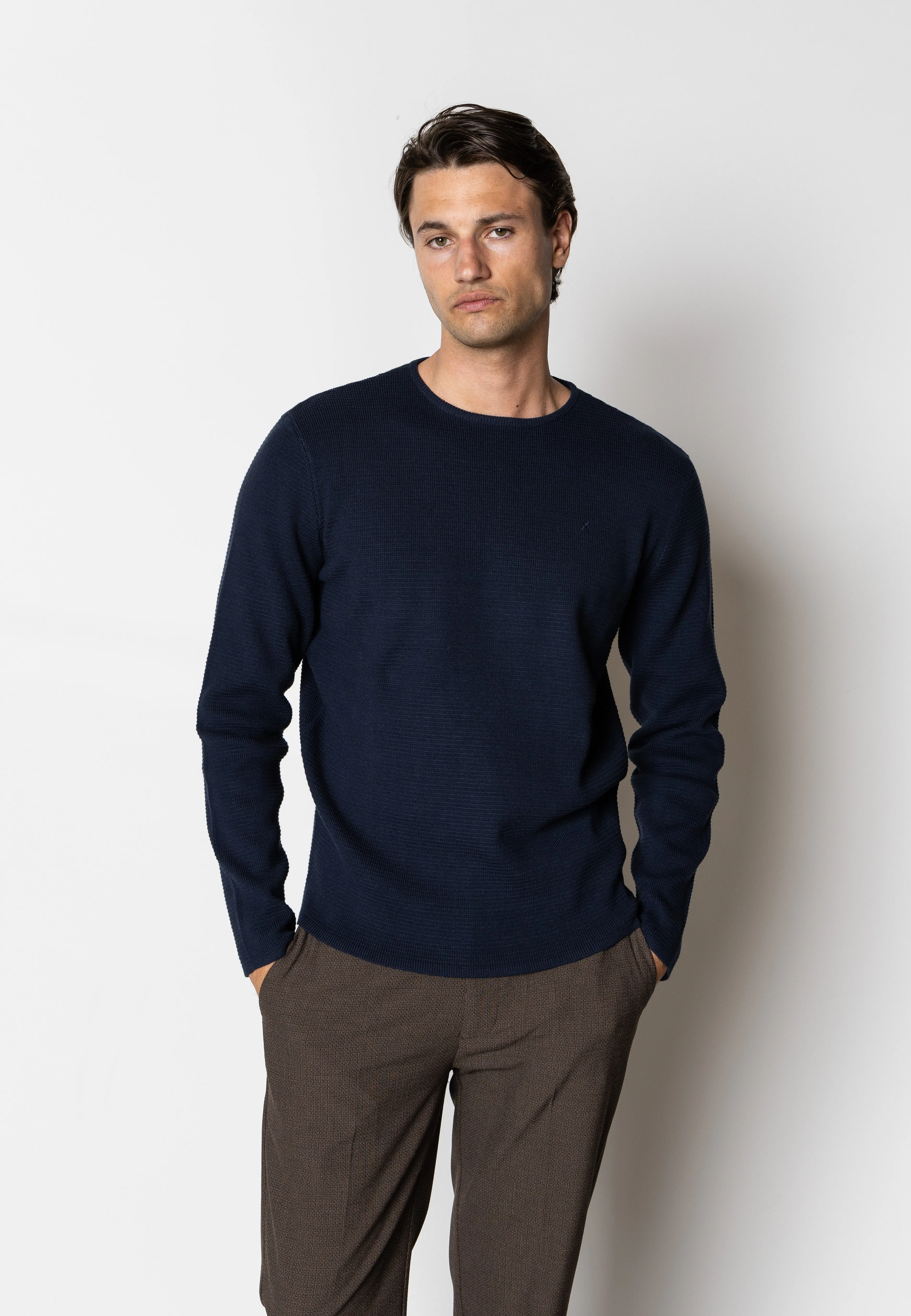 Oscar knitted jumper - Navy