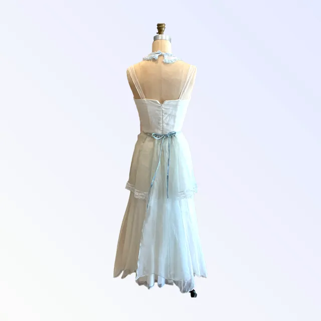 Pintuck Paneled Pinafore Skirt