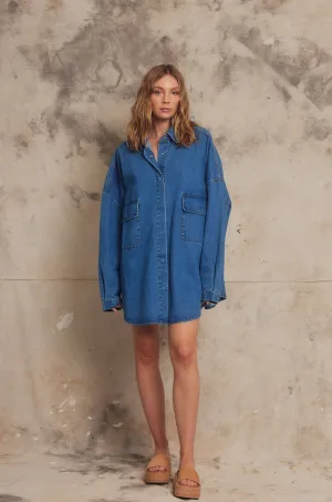 PIPPA RIDLEY - BABY SION SHIRT INDIGO DENIM