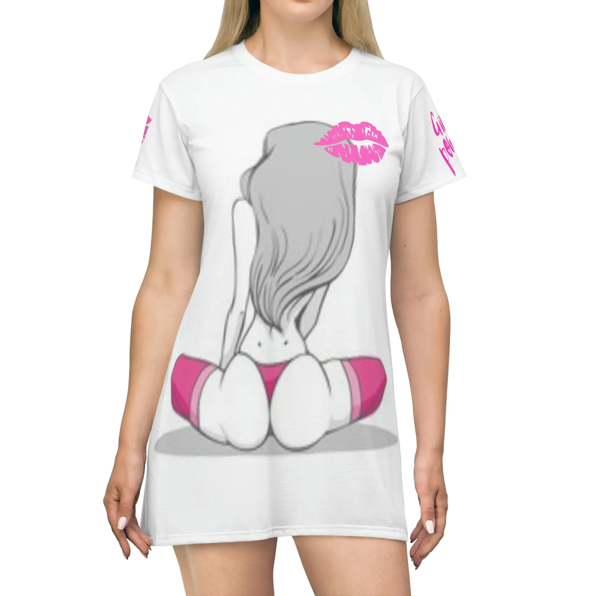Poweful Print T-Shirt Dress
