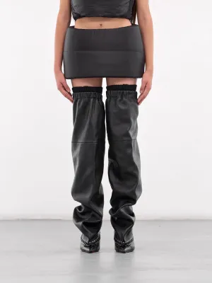Puffer Mini Skirt (SK01127-0015-BLACK)