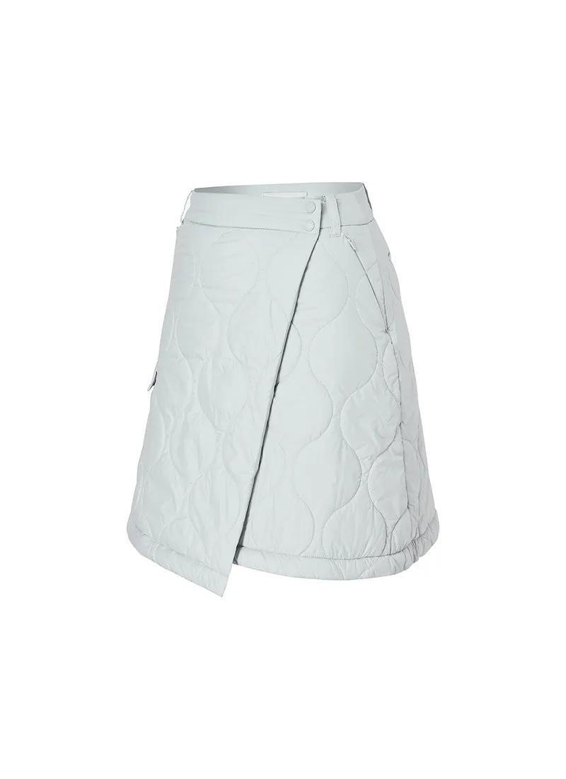 Quilted Cover-Up Wrap Skirt