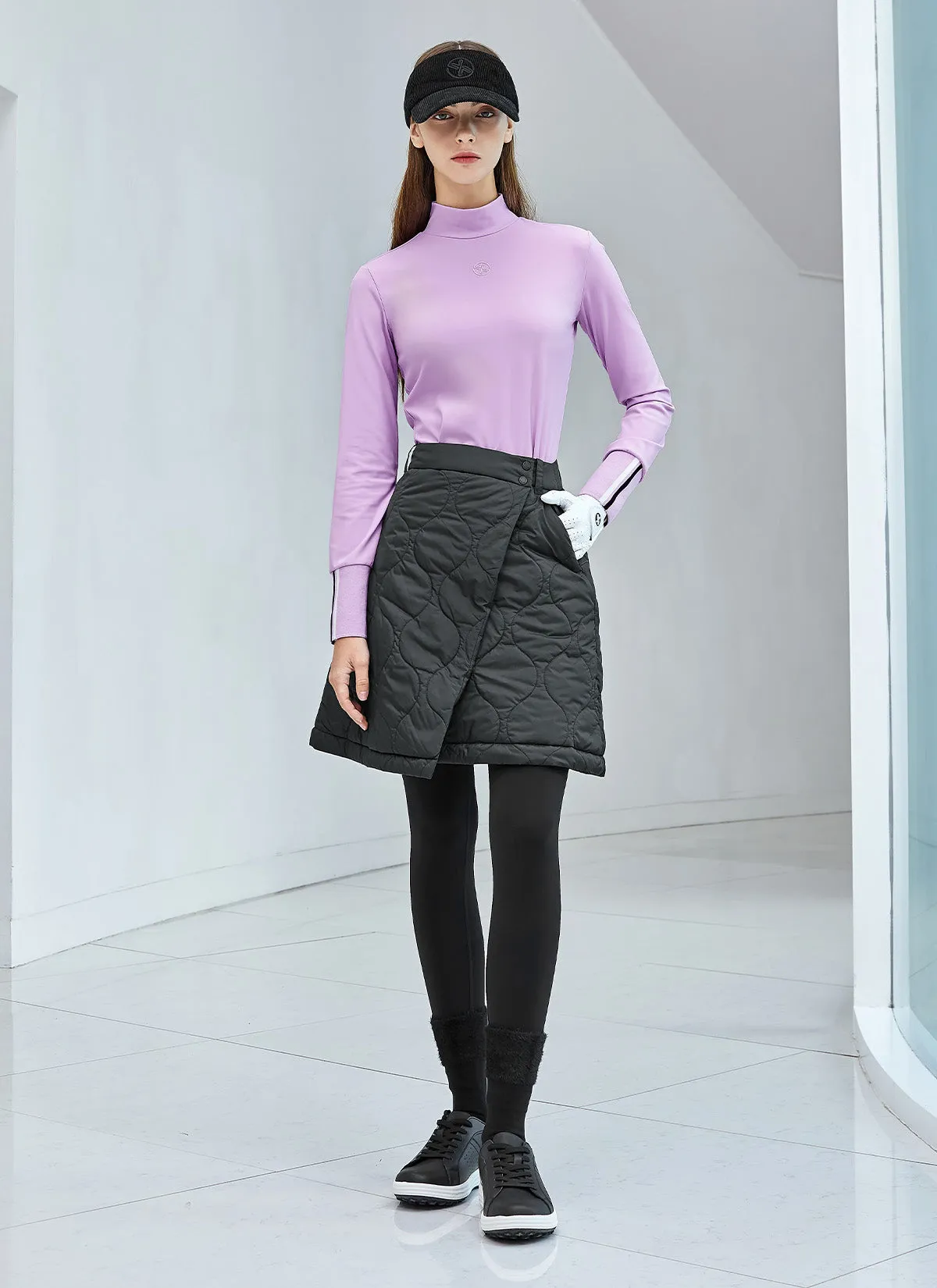 Quilted Cover-Up Wrap Skirt