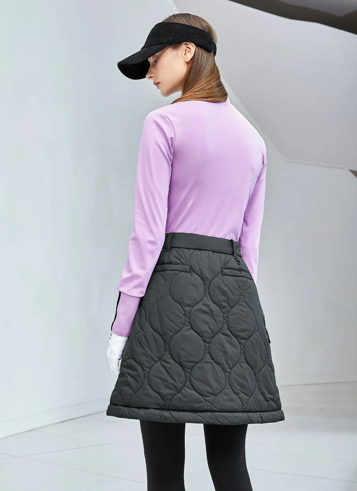 Quilted Cover-Up Wrap Skirt