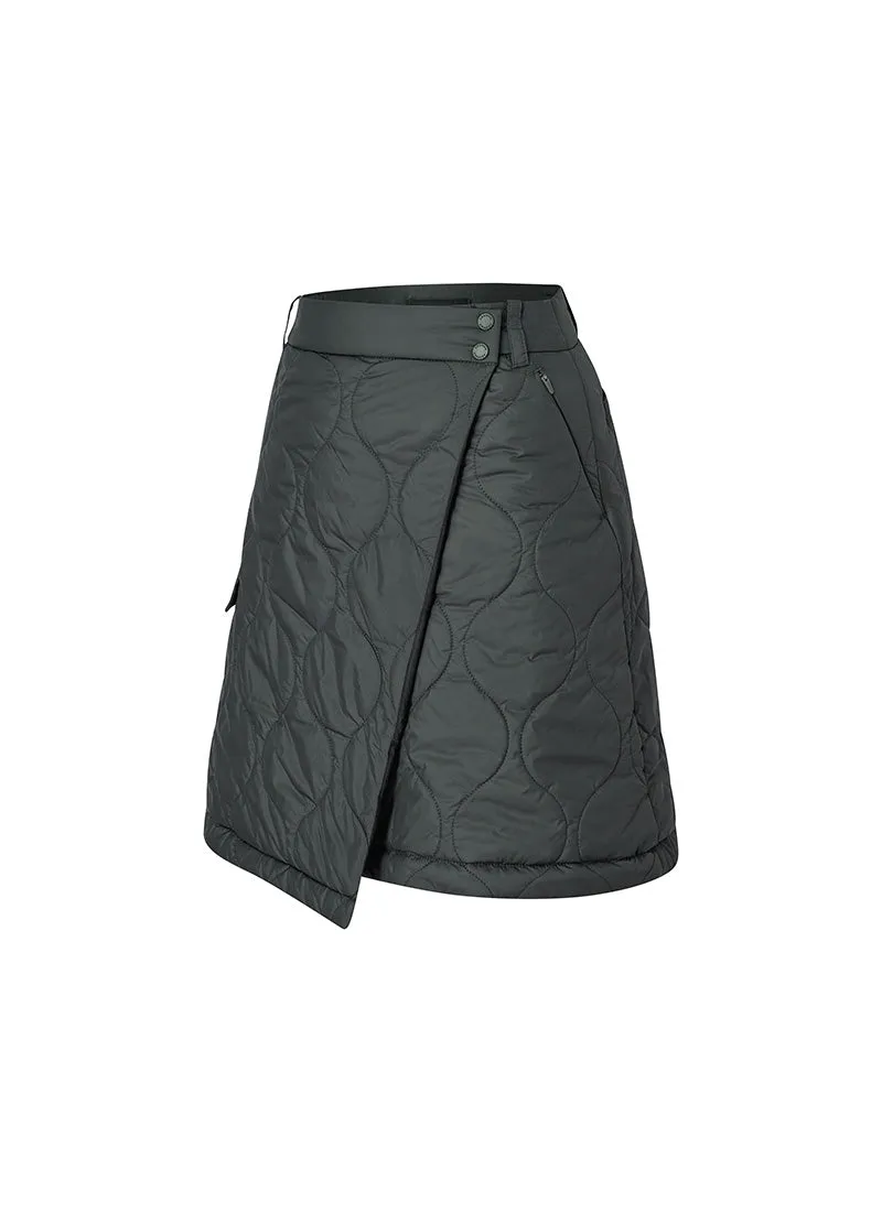 Quilted Cover-Up Wrap Skirt