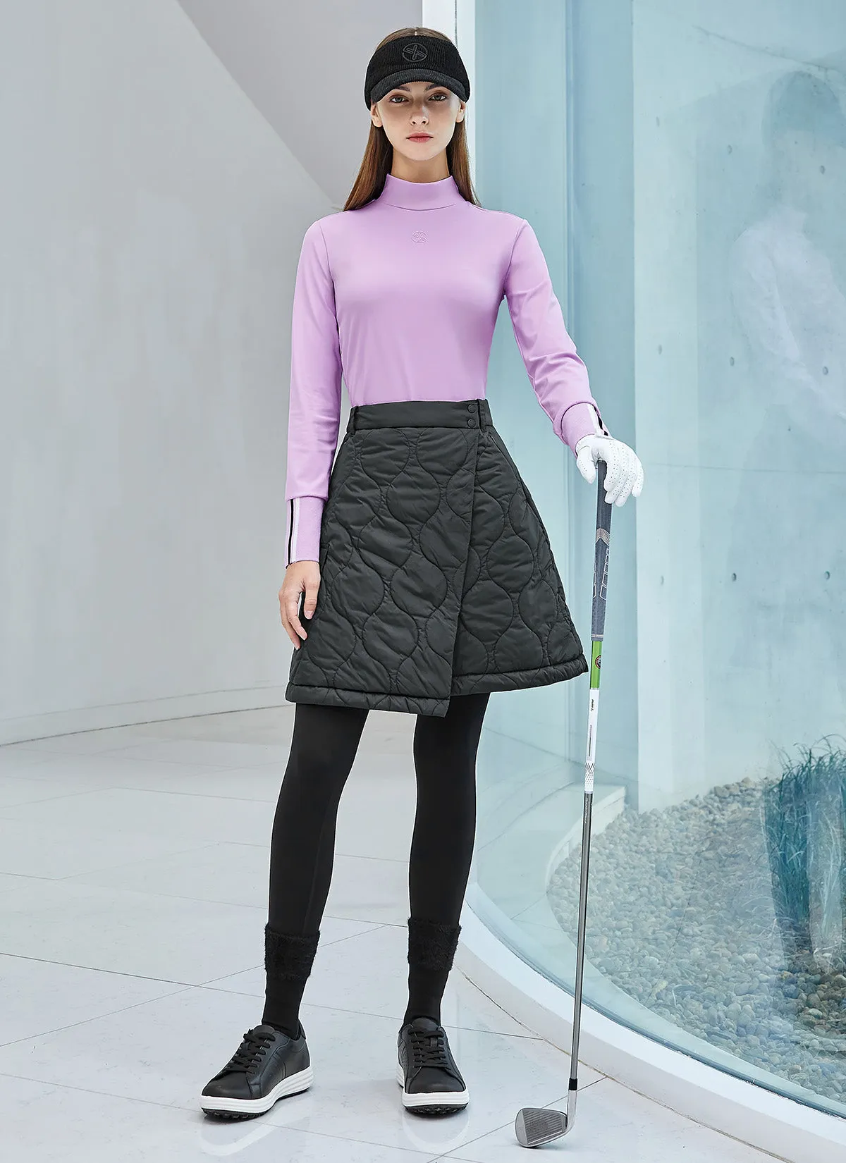 Quilted Cover-Up Wrap Skirt