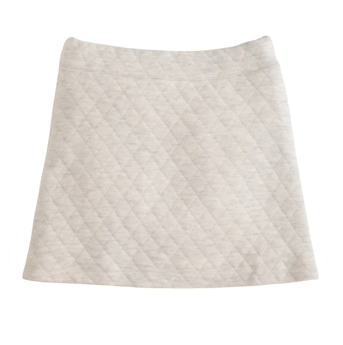 Quilted Mini Skirt- Gray