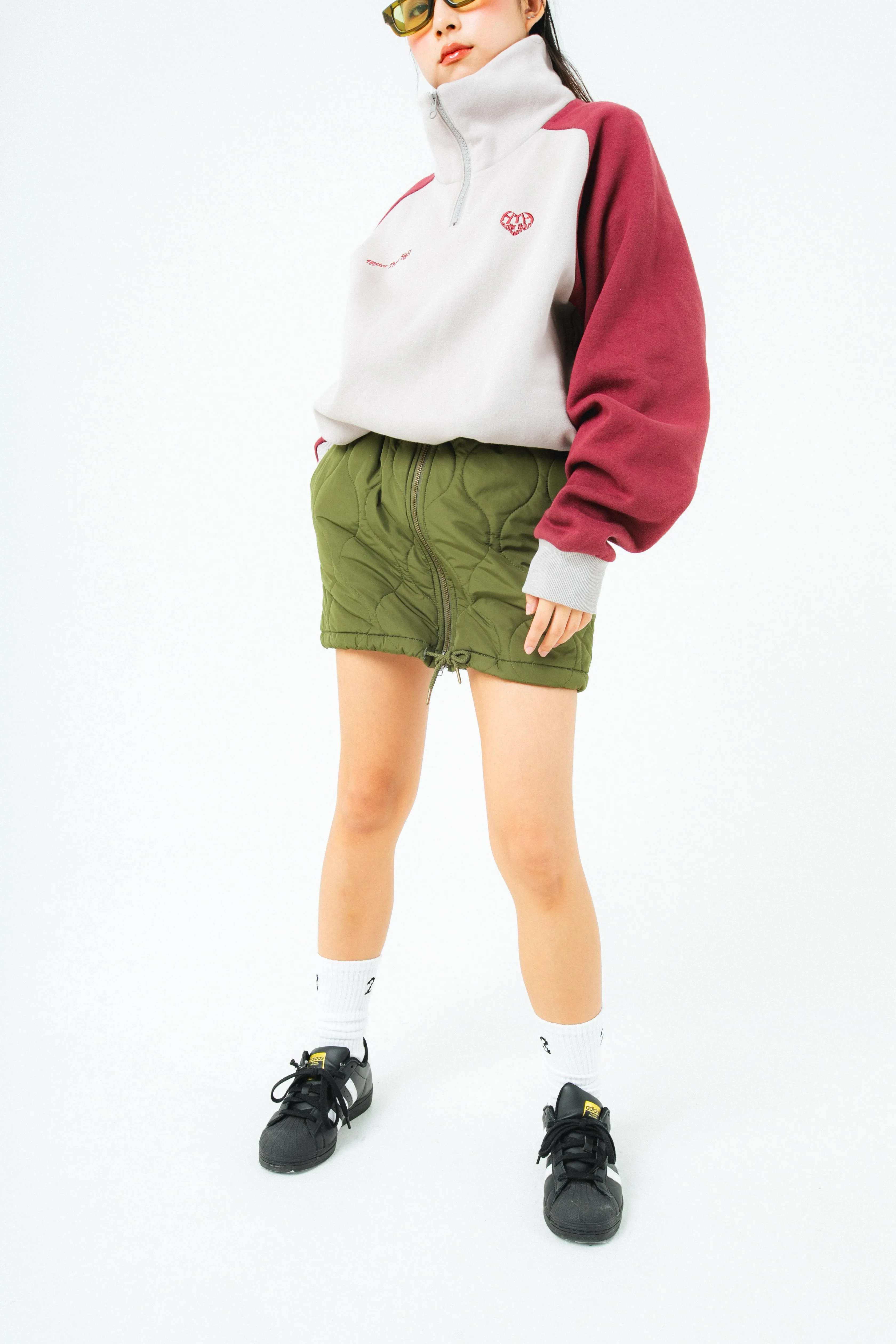 quilted skirt
