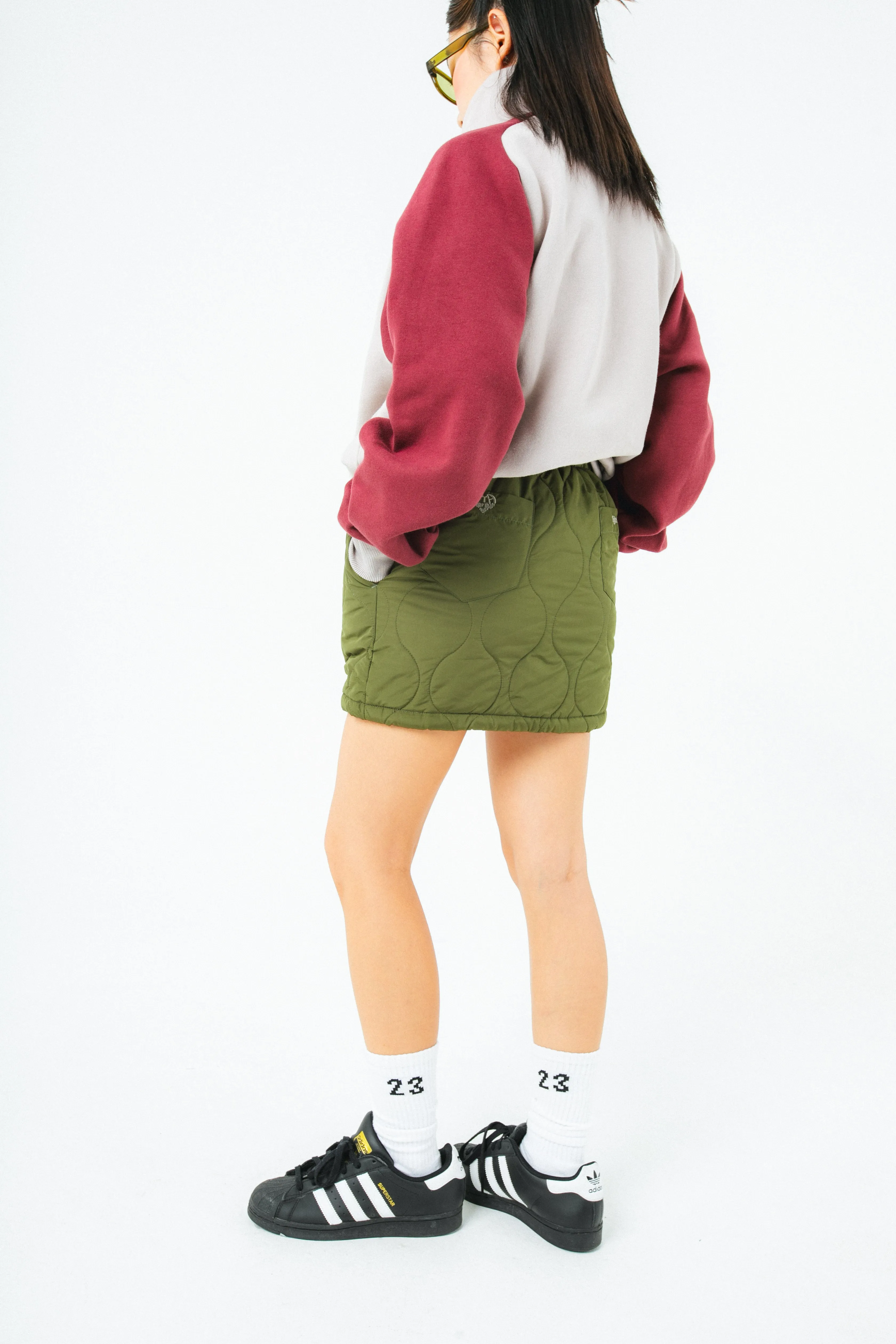 quilted skirt