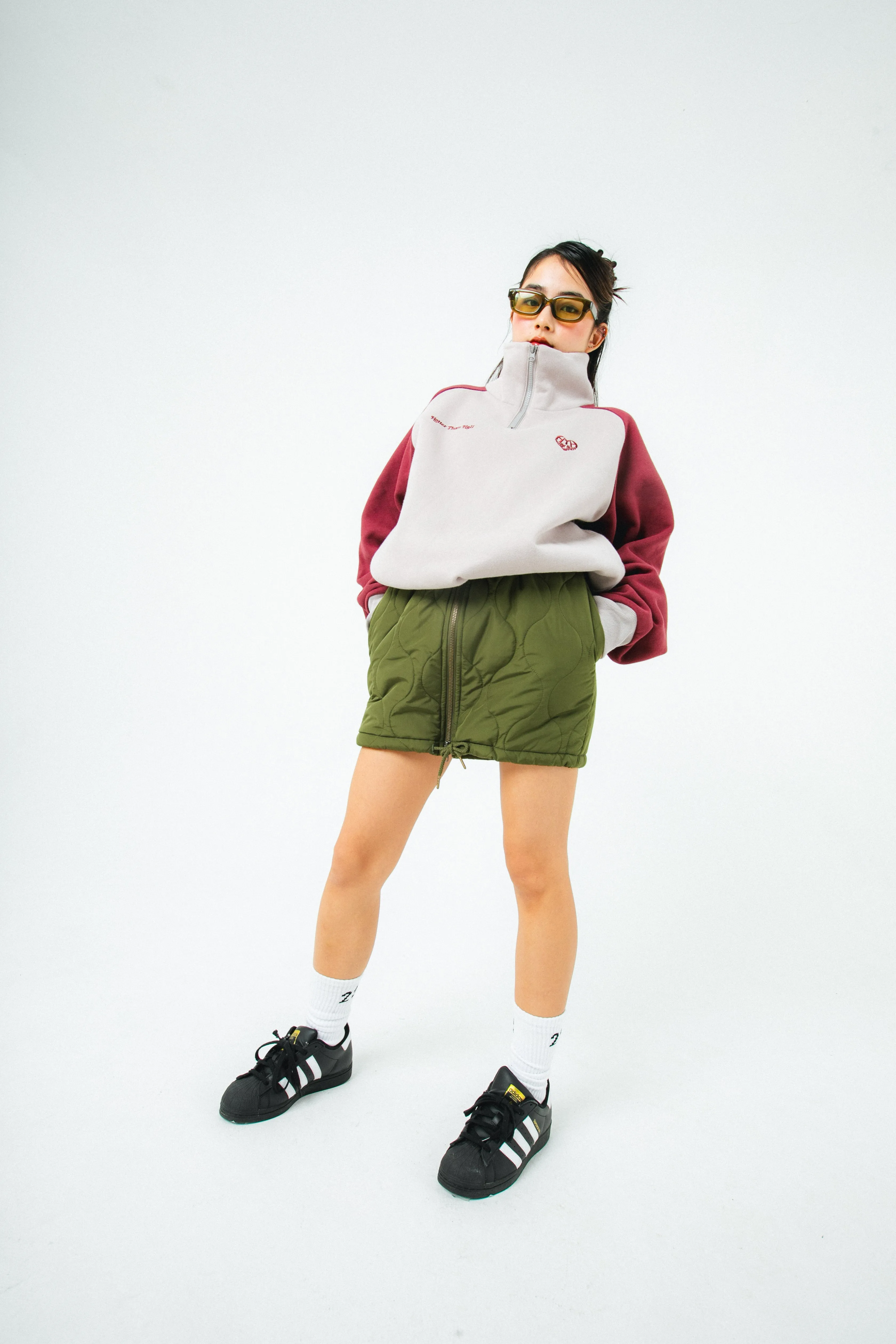 quilted skirt