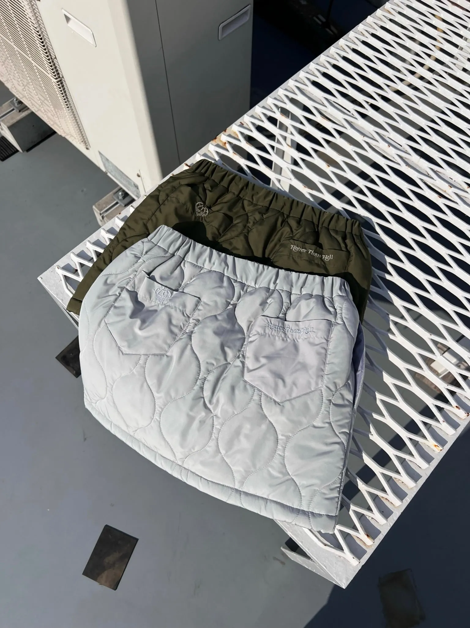 quilted skirt