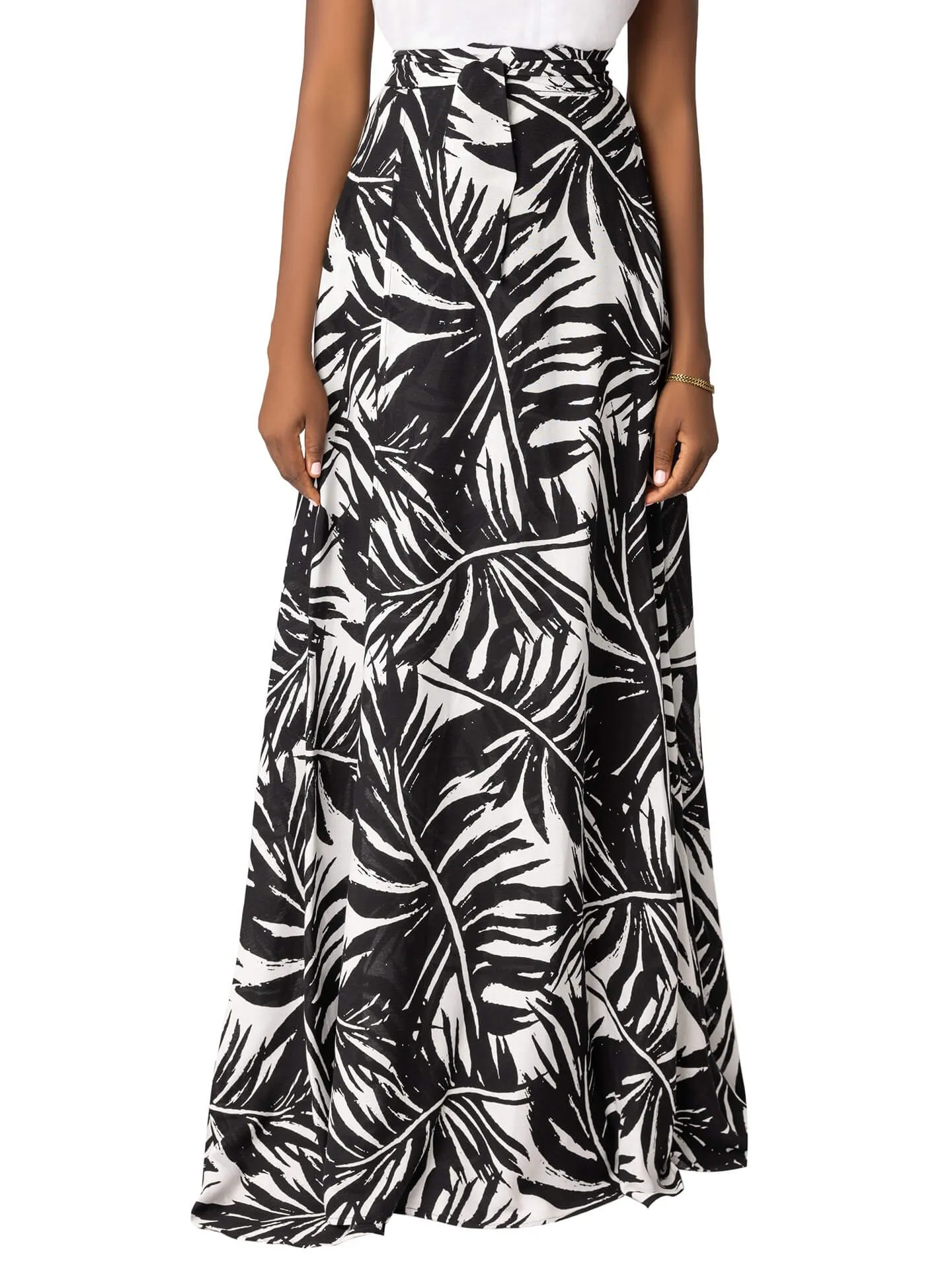 "Canary Island" Wrap Maxi Skirt