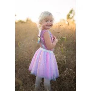 rainbow sequins skirt with wings & wand size 4-6