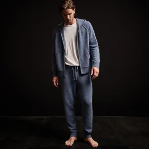 Recycled Cashmere Track Pant - Denim