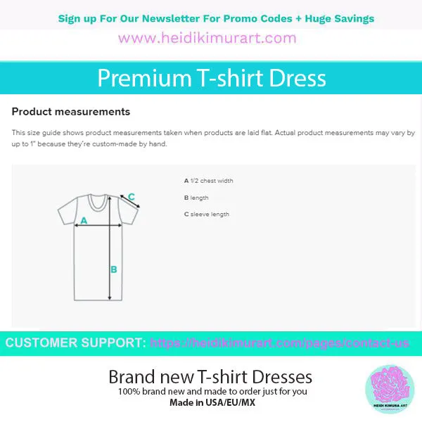 Red Black Wavy T-Shirt Dress, Abstract Waves Women's Short Sleeves Designer Dress-Made in USA/EU