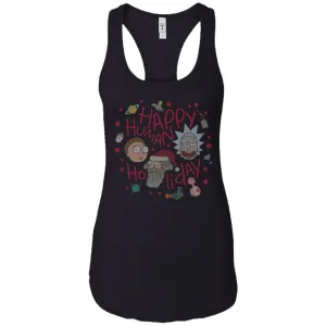 Rick And Morty Happy Human Holiday Jumper Women Tank