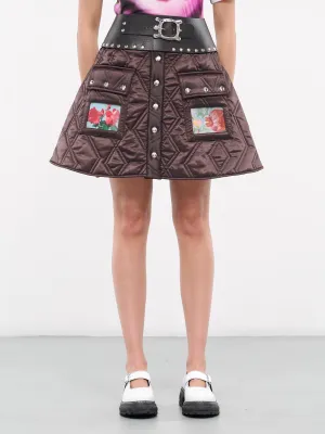 Ridge Mini Skirt (3153-RIDGE-PUFFER-BROWN)
