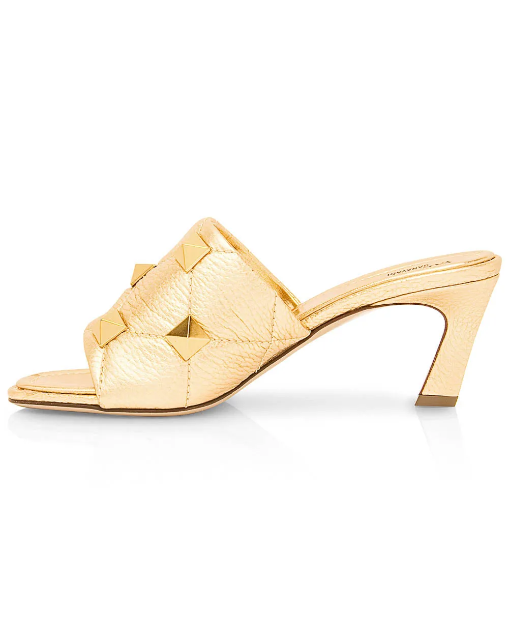 Roman Stud Slide Sandal in Antique Brass