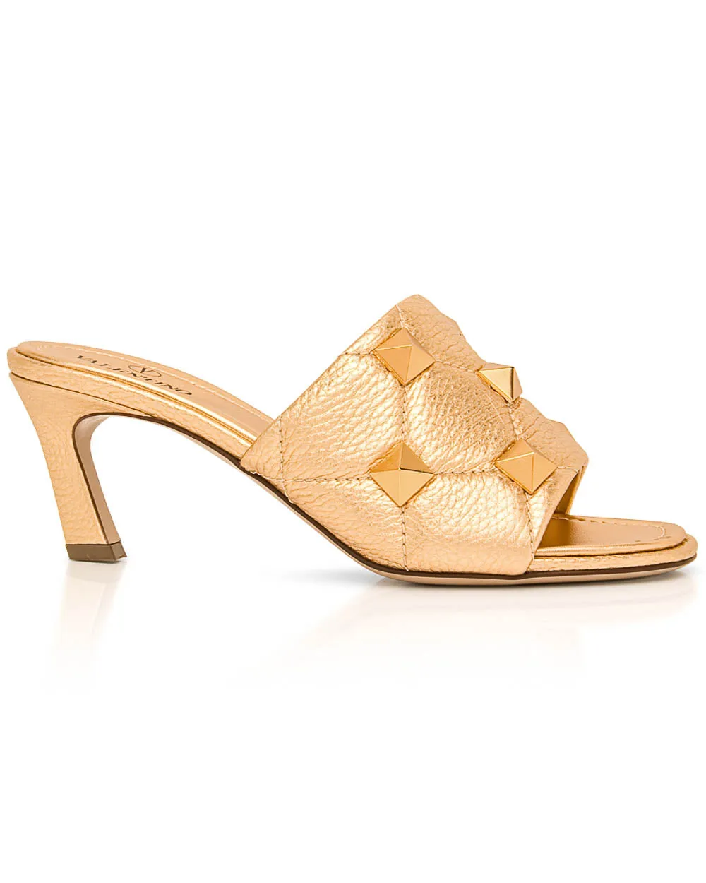 Roman Stud Slide Sandal in Antique Brass