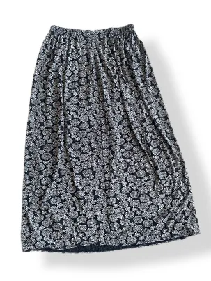 Rubynee Vintage y2k womens Pure Cotton Printed Maxi Tiered Skirt