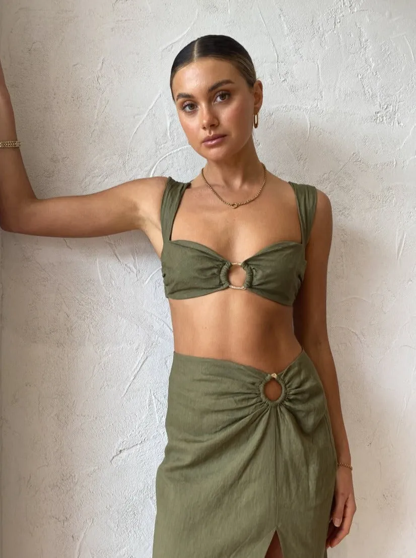 Rumer Byron Ring Skirt in Combat