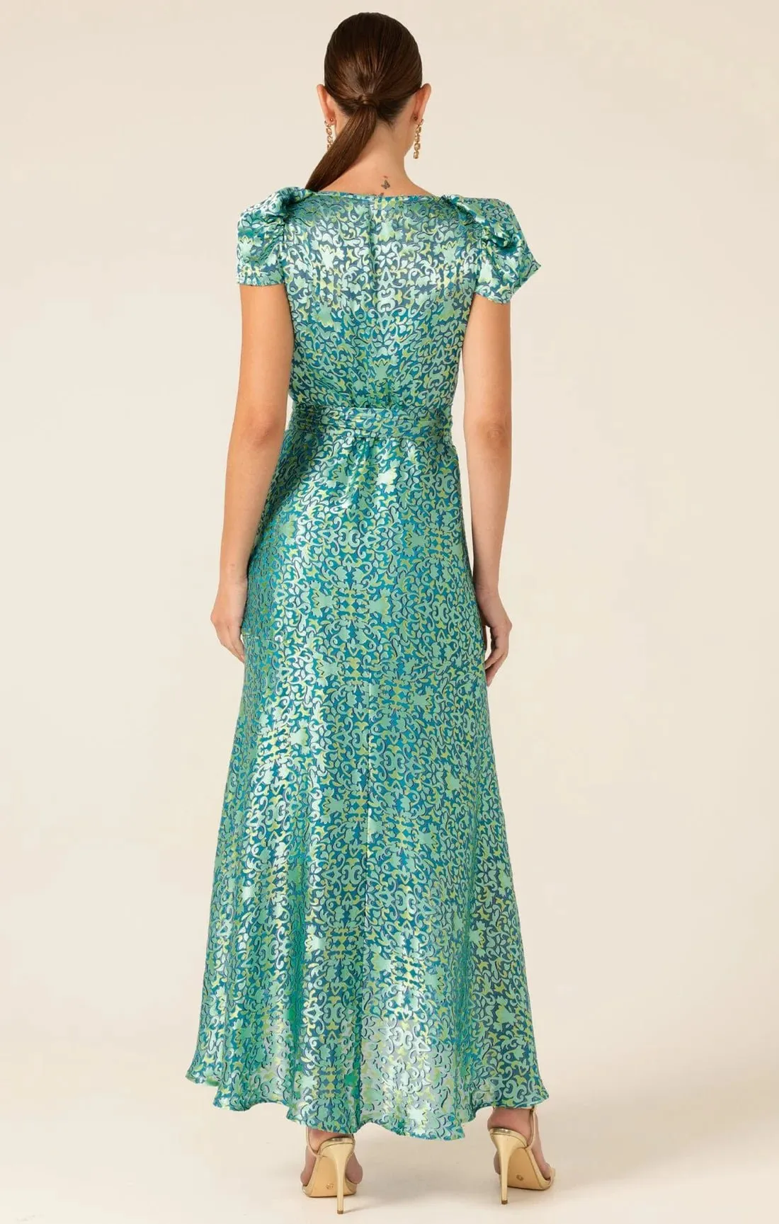 Siren Sea Maxi Wrap Dress