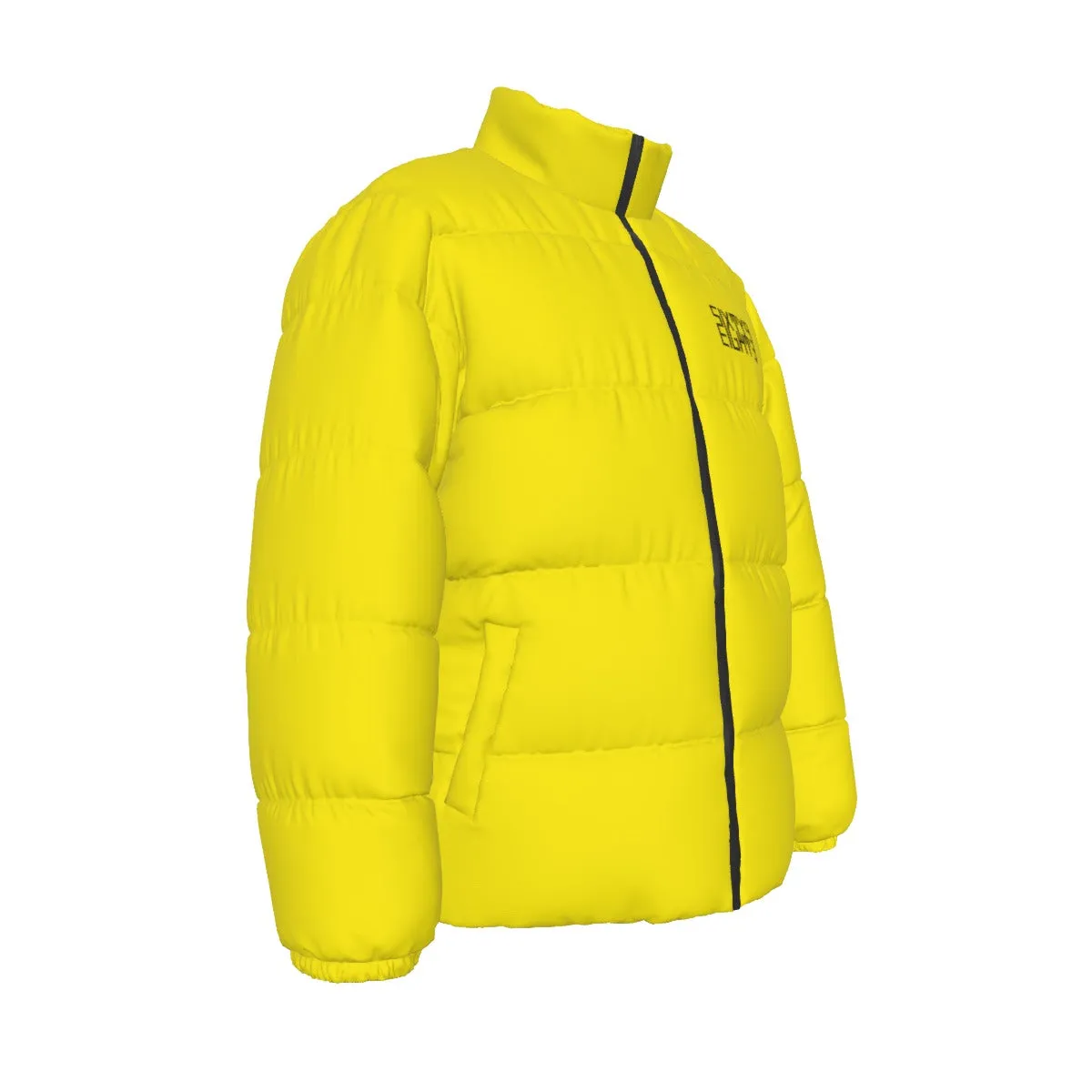 Sixty Eight 93 Logo Black Lemonade Unisex Puffer Jacket