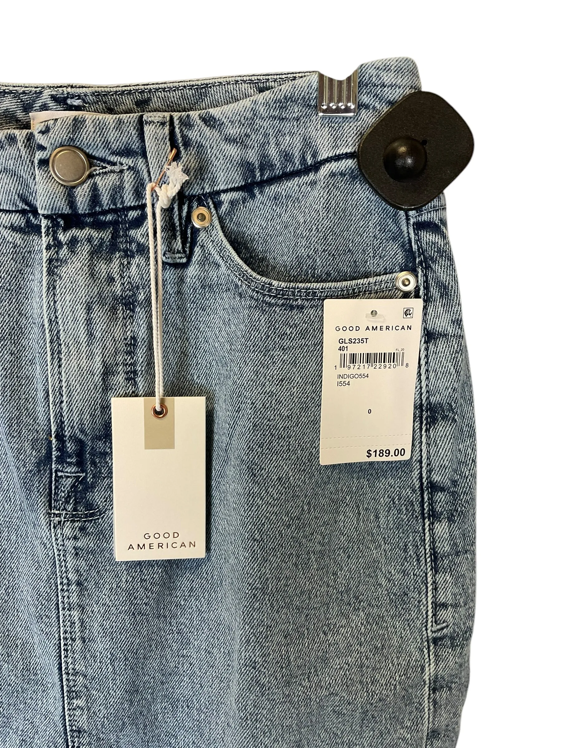 Skirt Maxi By Good American In Blue Denim, Size: 0
