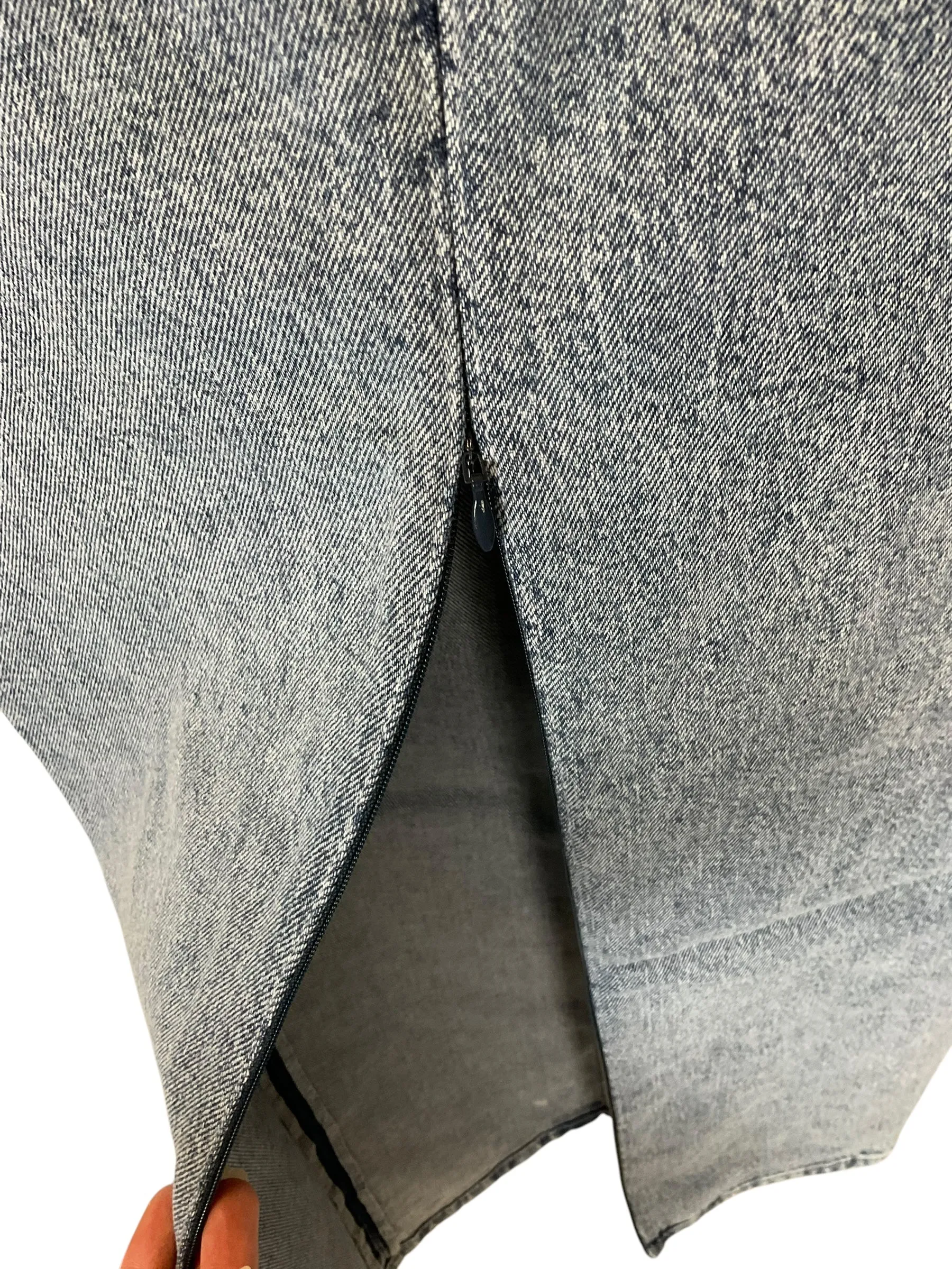 Skirt Maxi By Good American In Blue Denim, Size: 0