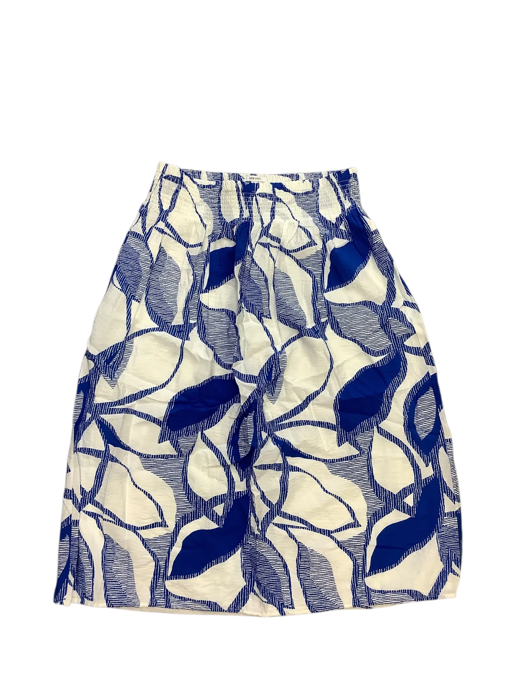 Skirt Maxi By Nine West Apparel In Blue & White, Size: Xl
