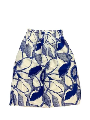 Skirt Maxi By Nine West Apparel In Blue & White, Size: Xl